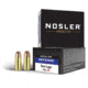Nosler Defense 9mm +P 124 Grain Bonded Jacketed Hollow Point Brass Cased Cased Pistol Ammo, 20 Rounds, 38432