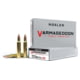 Nosler Varmageddon .223 Remington 62 Grain Flat Base Hollow Point Brass Cased Centerfire Rifle Ammunition