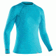 NRS H2Core Rashguard Long-Sleeve Shirt - Women's, Blue Atoll, XL 10021.05.109