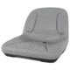 NRS High-Back Padded Drain Hole Seat, Gray 94031.01.100