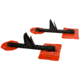 NRS Outlaw Kayak Foot Braces, Orange 37321.01.101