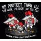 Nutshellz We Protect Them All T-Shirt, Medium, Black PROTECT-TSHRT-MD