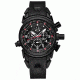 Oakley 12 Gauge Quartz Watch, Black Dial and Black Rubber Strap w/ Stealth Case 10-061