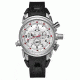Oakley 12 Gauge Quartz Watch, White Dial and Black Rubber Strap w/ Honed Case 10-059