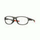 Oakley A CROSSLINK STRIKE OX8067 Single Vision Prescription Eyeglasses 806704-56 - Satin Grey Smoke Frame