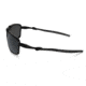 Oakley Badman Sunglasses Dark Carbon Frame, Black Iridium Polarized Lens-OO6020-01