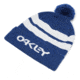 Oakley Beanie B1B Logo Striped - Mens, White, One Size 912019-100-U