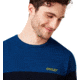 Oakley Bicolor Crew Neck Tee - Mens, Foggy Blue, Medium, 434131-6FB-M