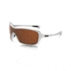 Oakley Break Up Womens Sunglasses, Arctic Frame, VR28 Black Iridium Polarized Lens OO9202-07