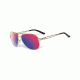 Oakley Caveat Aviator Sunglasses, Polished Gold Frame, Positive Red Iridium Lens OO4054-14