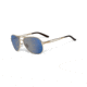 Oakley Caveat Aviator Sunglasses, Polished Gold Frame, Ice Iridium Lens OO4054-16