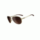 Oakley Caveat Sunglasses, Polished Gold Frame, Dark Brown Gradient Lens OO4054-07