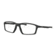 Oakley CHAMBER OX8138 Eyeglass Frames 813801-55 - Satin Black Frame, Clear Lenses
