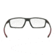 Oakley CHAMBER OX8138 Eyeglass Frames 813803-53 - Polished Grey Smoke Frame, Clear Lenses