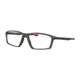 Oakley CHAMBER OX8138 Eyeglass Frames 813803-53 - Polished Grey Smoke Frame, Clear Lenses