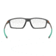 Oakley CHAMBER OX8138 Eyeglass Frames 813804-55 - Satin Grey Smoke Frame, Clear Lenses
