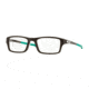 Oakley Chamfer Mens Eyeglasses 803908-51 - Brownstone/Sea Foam Frame, Clear Lenses