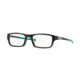 Oakley Chamfer Mens Eyeglasses 803909-53 - Satin Black/Sea Foam Frame, Clear Lenses