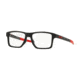Oakley CHAMFER SQUARED OX8143 Eyeglass Frames 814305-54 - Satin Black Frame, Clear Lenses