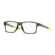 Oakley CHAMFER SQUARED OX8143 Eyeglass Frames 814306-52 - Polished Grey Smoke Frame, Clear Lenses
