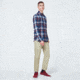 Oakley Checked Woven Long Sleeve Shirt 3 - Mens, Blue-Burgundy-White Check, Large, FOA400538-9DC-L