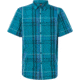 Oakley Checked Woven Short Sleeve Shirt - Mens, Green Check, Extra Small, FOA400030-97N-XS