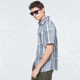 Oakley Checked Woven Short Sleeve Shirt - Mens, Grey Check, Large, FOA400030-97Y-L