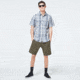 Oakley Checked Woven Short Sleeve Shirt - Mens, Grey Check, Large, FOA400030-97Y-L