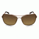 Oakley Conquest Sunglasses Satin Rose Gold/Tortoise Frame, Brown Gradient Polarized Lens-OO4101-01