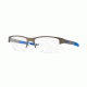 Oakley CROSSLINK 0.5 OX3226 Single Vision Prescription Eyeglasses 322602-53 - Pewter Frame, Clear Lenses
