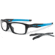 Oakley Crosslink 55mm Mens Eyeglasses, Satin Black/Sky Blue Frame OX8030-0155