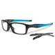 Oakley Crosslink Eyeglass Frames with Non-Rx Lenses, Grey Smoke/Sky Blue Frame, 53mm OX8027-1253