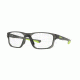 Oakley CROSSLINK FIT OX8136M Progressive Prescription Eyeglasses 813602-53 - Satin Grey Smoke Frame, Clear Lenses
