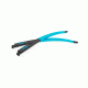 Oakley Crosslink Pitch Frame Temple Arms, Satin Black/Sky Blue, RKT0134AA-BK229
