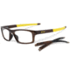 Oakley Crosslink Pitch Bifocal Prescription Eyeglasses, Bark/Yellow Frame, OX8037-0354BI