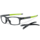 Oakley Crosslink Pitch Bifocal Prescription Eyeglasses, Grey Smoke/Retina Green Frame, OX8037-0252BI