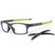 Oakley Crosslink Pitch Bifocal Prescription Eyeglasses, Grey Smoke/Retina Green Frame, OX8037-0254BI