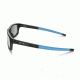 Oakley Crosslink Pitch Bifocal Prescription Eyeglasses, Satin Black/Blue Frame, OX8037-0152BI