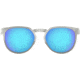 Oakley DIECUTTER OO4137 Sunglasses 413704-55 - Satin Chrome Frame, Prizm Sapphire Lenses