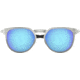 Oakley DIECUTTER OO4137 Sunglasses 413704-55 - Satin Chrome Frame, Prizm Sapphire Lenses