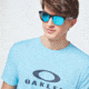 Oakley Dots Logo Ellipse Short Sleeve Tee - Mens, Aviator Blue, Small, FOA400260-6VB-S