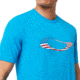 Oakley Ellipse Usa Short Sleeve - Mens, Hawaiian Blue, Extra Small, 457355-6HB-XS