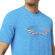 Oakley Ellipse Usa Short Sleeve - Mens, Hawaiian Blue, XL, 457355-6HB-XL
