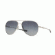 Oakley ELMONT M &amp; L OO4119 Sunglasses 411902-60 - Polished Chrome Frame, Grey Gradient Polarized Lenses