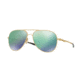 Oakley ELMONT M &amp; L OO4119 Sunglasses 411903-58 - Satin Gold Frame, Jade Iridium Lenses