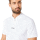 Oakley Engineered Short Sleeve Polo Bomber Collar - Mens, White, Medium, 434221-100-M