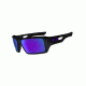 Oakley Eyepatch 2 Polished Black Frame w/ Violet Iridium Lenses Men's Sunglasses OO9136-06