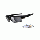 Oakley Fast Jacket XL Mens Sunglasses Polished Black Frame, Black Iridium and P42 Lens OO9156-18