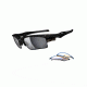 Oakley Fast Jacket XL Mens Sunglasses Polished Black Frame, Black Iridium Polarized and P42 Lens OO9156-20