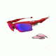 Oakley Fast Jacket XL Mens Sunglasses Infrared Frame, Red Iridium and VR28 Lens OO9156-16